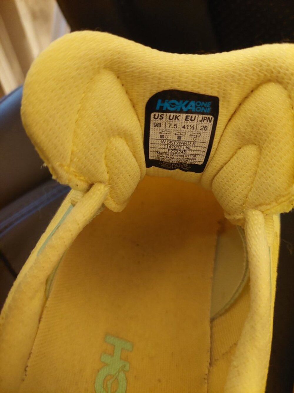 Hoka Skyward X Shoes - Lemonade Sunlight GUC Women's 9 - Picture 4 of 7